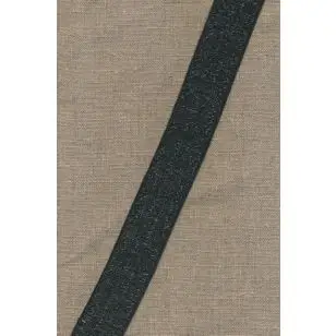 35 mm. koksgrå elastik transperant - 