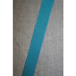 Grosgrainbånd 25 mm. Petrol - Gjordbånd, bændel og sportsbånd