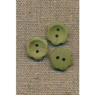 Blomsterknap træ i oliven 15 mm. - 