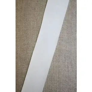 Kantbånd skråbånd i jersey, hvid - Jersey kantebånd