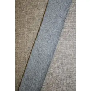 Kantbånd skråbånd i jersey, lys grå-meleret - Jersey kantebånd