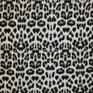 Let strik m/dyreprint, off-white/brun/beige - 