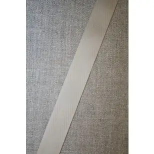 Bomuldsbånd - Gjordbånd sildebensvævet i sand, 20 mm. - Gjordbånd, bændel og sportsbånd