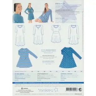 70044 Minikrea Raglan Jersey kjole voksne - Snitmønstre Minikrea