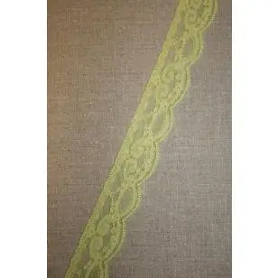 Nylonblonde 30 mm, lime-gul - Blonder