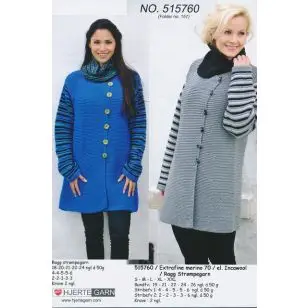 515760 Jakke m/stribede ærmer - Pind 6-6½