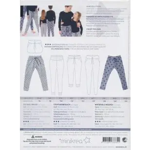 33335 Minikrea Joggers 2-12 år. - Snitmønstre Minikrea