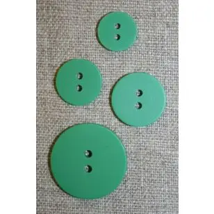 Grøn 2-huls knap 13 mm. - Knapper Grøn, gul og orange
