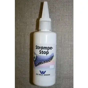 Gummi-mælk/strømpe-stop 100 ml. hvid - Strikketilbehør