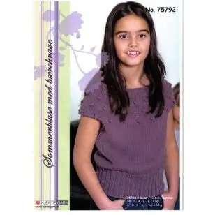 75792 Bluse m/ rundt bærestykke - Pind 4-4½