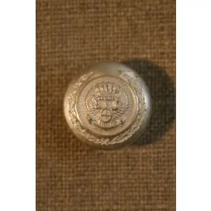 Sølvknap m/våbenskjold - Guld-, sølv- og metalknapper