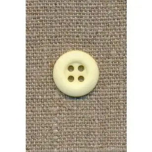 4-huls knap lys gul, 15 mm. - Knapper Grøn, gul og orange