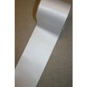 Satinbånd hvid 100 mm. - Silkebånd/ Satinbånd