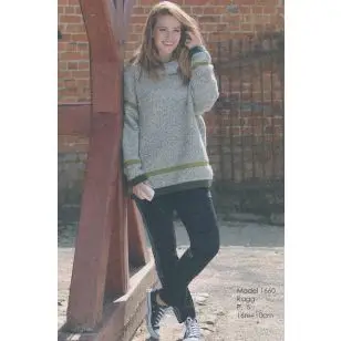 1660 Hoody i tweed - Pind 5-5½