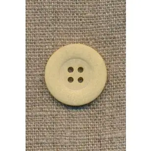 Lys strågul 4-huls knap, 23 mm. - Knapper Grøn, gul og orange