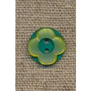 Blomster knap lime/grøn - 