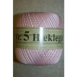 Nr. 5 Hæklegarn, gl.rosa - P: 2 -  Hæklegarn Nr. 5