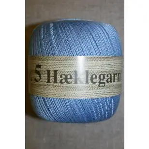 Nr. 5 Hæklegarn, lyseblå - P: 2 -  Hæklegarn Nr. 5