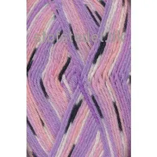 Basic uld/polyamid, Jacquard print lyselilla/syren/rosa - P: 3½ - Basic uld/polyamid