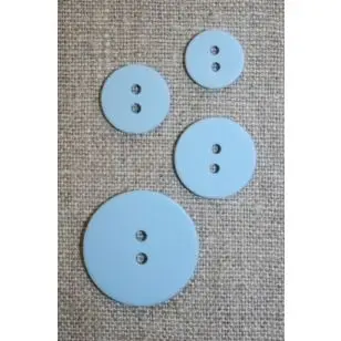 2-huls knap lyseblå 25 mm. - 