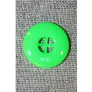 Neon knap grøn, 17 mm. - Knapper Grøn, gul og orange