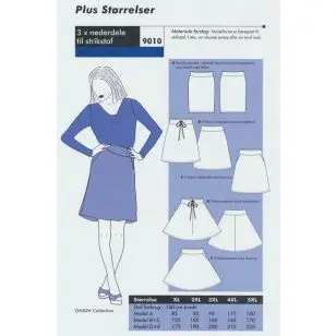 Onion 9010 Plus-3 x Nederdel til strikstof - Nederdele