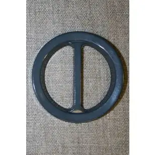 Plast spænde rundt 40 mm. grå - Spænder og hægter