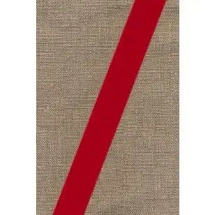 Velourbånd rød 22 mm. - Velourbånd
