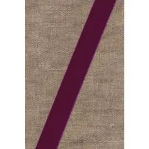 Rest Velourbånd mørk cerisse 22 mm.- 59 cm. - Velourbånd