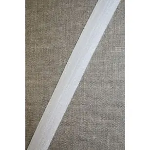 Foldeelastik hvid - Foldeelastik, foldebånd, uldbånd