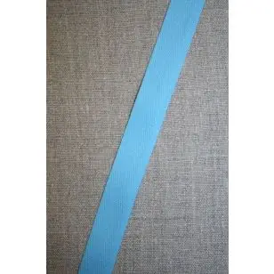 Bomulds-bånd sildebensvævet lys turkis - Gjordbånd, bændel og sportsbånd