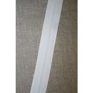 Lynlås i metermål, hvid - 