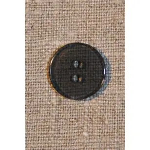 Gennemsigtig blå knap - Knapper Blå, turkis og petrol