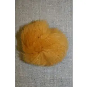 Pels-pompon af kanin, 6 cm. carry-gul - Pomponer