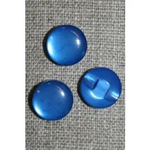 Rund blank knap 12 mm. blå - 