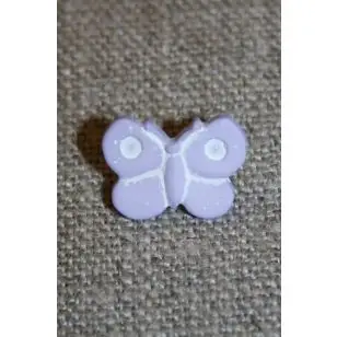 Sommerfugl-knap, lyselilla - Børneknapper