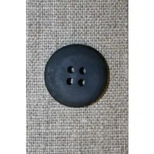 Mørkeblå 4-huls knap, 20 mm. - Knapper Blå, turkis og petrol