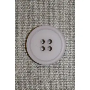 Lys grå-lilla 4-huls knap, 20 mm. - Knapper Rød/lyserød/lilla