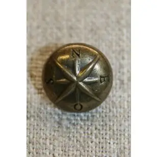 Gl.guld knap m/stjerne, 12 mm. - Tilbud knapper