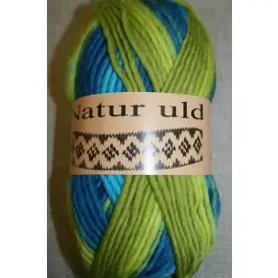 Naturuld print lime/petrol/turkis - P: 6-7 - Naturuld
