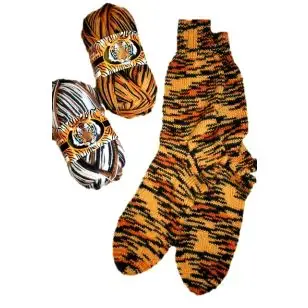 Strømper i Safari-strømpegarn - Inspiration strik