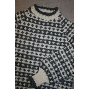 Model Børnesweater strikket i Ragg - Inspiration strik