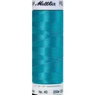 Broderitråd Mettler Poly Sheen blank i Turkis - Broderitråd og Diverse tråd