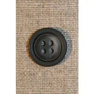 Mørkegrå 4-huls 15 mm. - Knapper Hvid, grå og sort