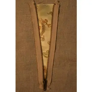 Mærke lynlås/satin beige - Diverse mærker