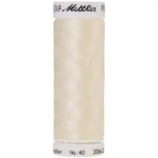 Broderitråd Mettler Poly Sheen blank i Off-white - Broderitråd og Diverse tråd