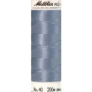 Broderitråd Mettler Poly Sheen blank i Lyseblå - Broderitråd og Diverse tråd