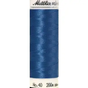 Broderitråd Mettler Poly Sheen blank i Blå - Broderitråd og Diverse tråd