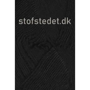 Blend Bamboo-/bomuldsgarn i Sort | Hjertegarn - P: 3-3½ - Blend Bamboo