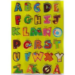 Bogstaver til påstrygning - Motiver med bogstaver og tal